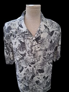 RARE Tommy Bahama Disneyland The Haunted Mansion Shirt XXL Linen Disney Parks